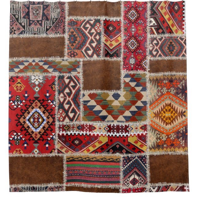 Traditional Rug Patchwork: Decorative Carpet Décor (Front)