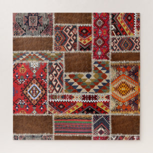 Traditional Rug Patchwork: Decorative Carpet Décor Jigsaw Puzzle