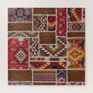 Traditional Rug Patchwork: Decorative Carpet Décor Jigsaw Puzzle