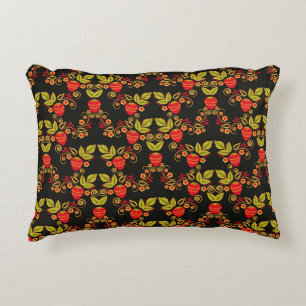 Traditional Russian seamless pattern with berries  Accent Pillow