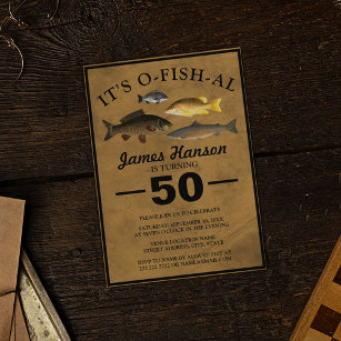 Fishing 40th Birthday card-in-a-box for men #40thbirthday #40th
