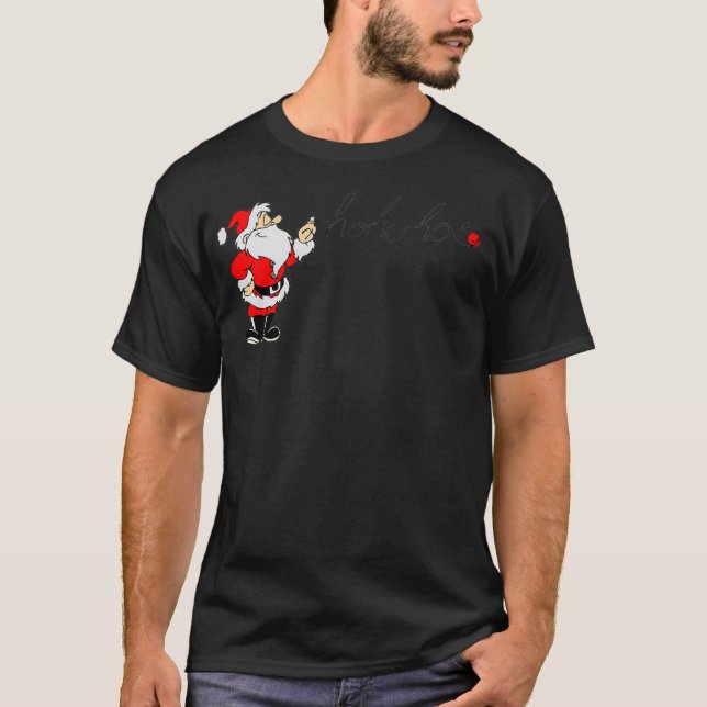 Traditional Santa Claus HoHoHo Design Christmas Ho T-Shirt (Front)