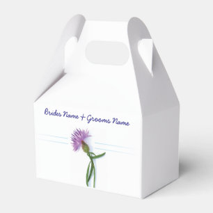 Traditional Scottish and Celtic Wedding Thistle Th Favor Box