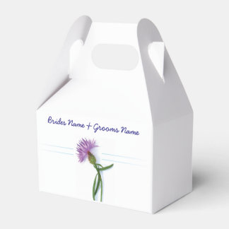 Traditional Scottish and Celtic Wedding Thistle Th Favor Box