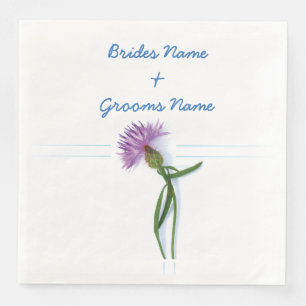 Traditional Scottish and Celtic Wedding Thistle Th Napkin