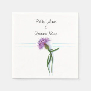Traditional Scottish and Celtic Wedding Thistle Th Napkin