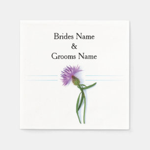 Traditional Scottish and Celtic Wedding Thistle Th Napkin