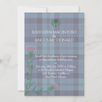 Traditional Scottish Tartan and Scotland Thistle