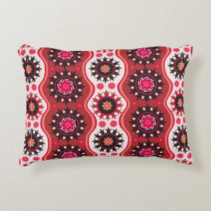 Traditional seamless oriental ornament accent pillow