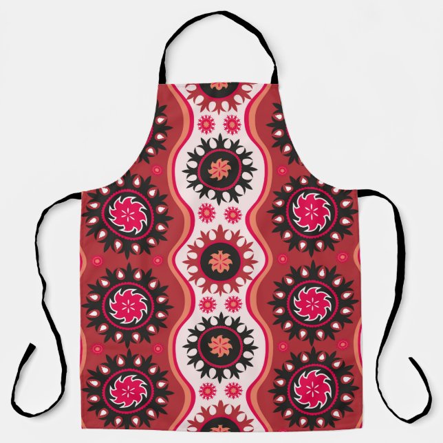 Traditional seamless oriental ornament apron (Front)