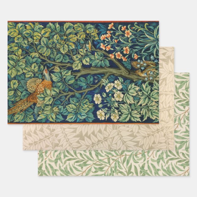 Traditional Selection of William Morris Wrapping Paper Sheet (Set)