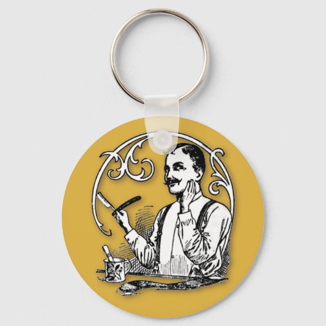 Traditional Shaver's Keychain (Front)