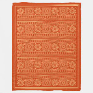 Traditional Slavic Solar Pattern Fleece Blanket