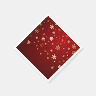 Traditional Snow fall: Christmas Snowflake Napkins