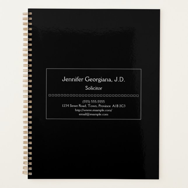 Traditional Solicitor Planner (Front)