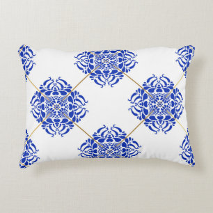 Traditional spain seamless pattern. Spanish cerami Accent Pillow