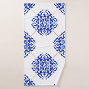 Traditional spain seamless pattern. Spanish cerami Bath Towel