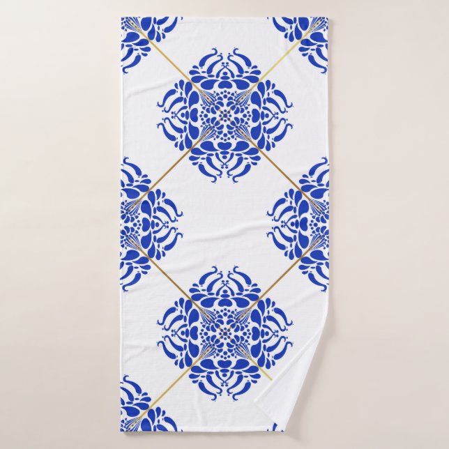 Traditional spain seamless pattern. Spanish cerami Bath Towel (Bath Towel)