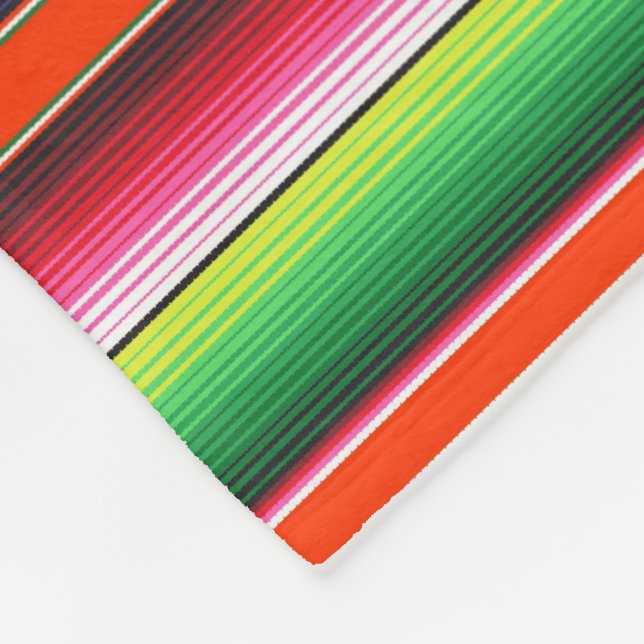 Traditional Spanish Serape Fiesta Mexican Blanket (Corner)