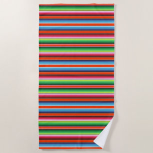 Traditional Spanish Serape Fiesta Mexican Blanket