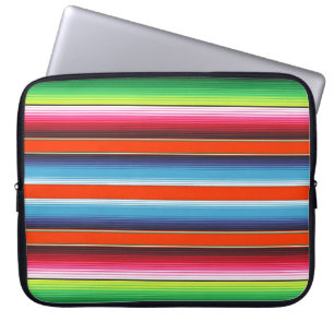Traditional Spanish Serape Fiesta Mexican Blanket Laptop Sleeve