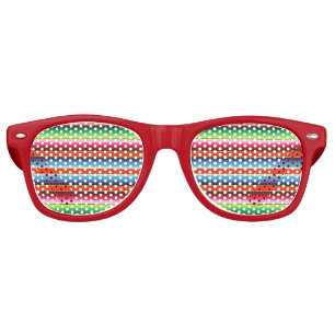 Traditional Spanish Serape Fiesta Mexican Blanket Retro Sunglasses