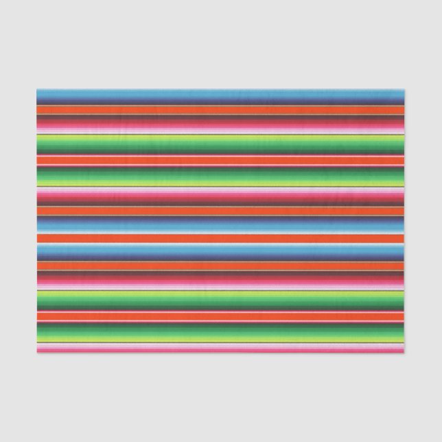 Traditional Spanish Serape Fiesta Mexican Blanket Tissue Paper (Front)