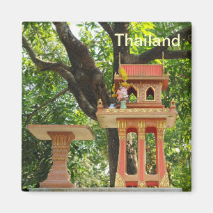 traditional spirit house from Thailand Magnet
