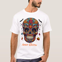 Traditional Sugar Skull Halloween Mexican Art