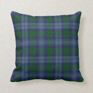 Traditional Sutherland Tartan Plaid Pillow