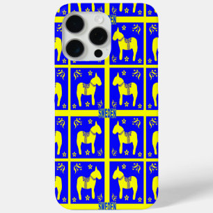 traditional Swedish colours symbols of Sweden iPhone 15 Pro Max Case