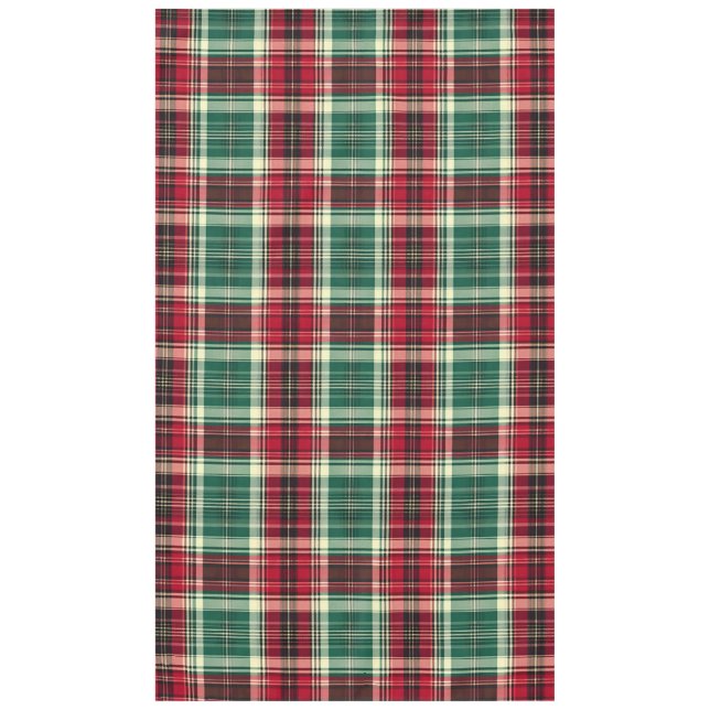 Traditional Tartan Christmas Tablecloth  (Front)