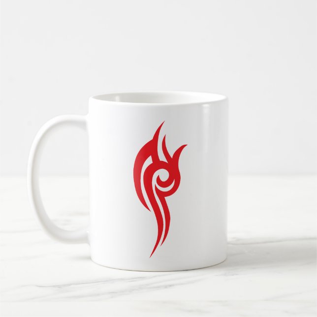 Traditional Tattoo Art Inspired Design Coffee Mug (Left)