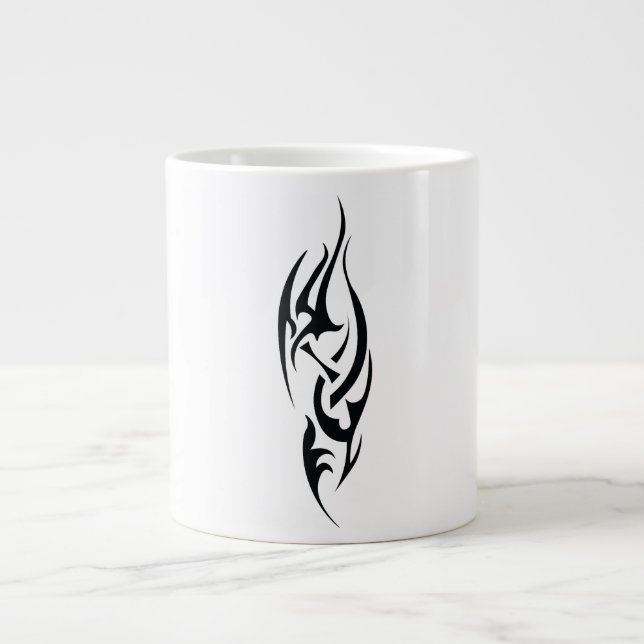Traditional Tattoo Art Inspired Design Large Coffee Mug (Front)