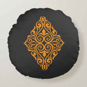 Traditional Tattoo Art Inspired Design Round Pillow