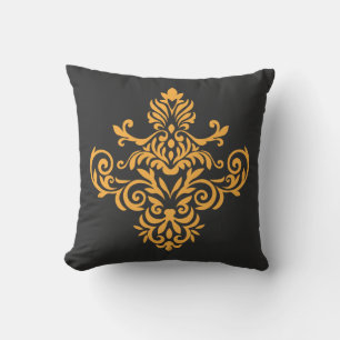 Traditional Tattoo Art Inspired Design Throw Pillow