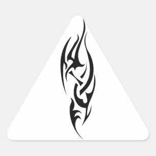 Traditional Tattoo Art Inspired Design Triangle Sticker