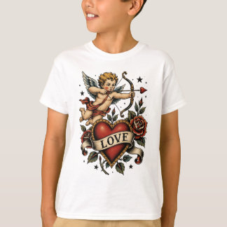 Traditional Tattoo Heart  T-Shirt