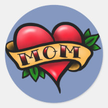 Traditional Tattoo Mom Sticker