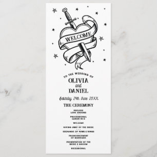 Traditional Tattoo Wedding Heart Ceremony Details Program