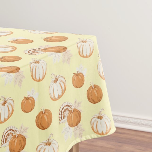 Traditional Thanksgiving Design Tablecloth (In Situ)