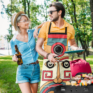 Traditional Tiki Mask Apron