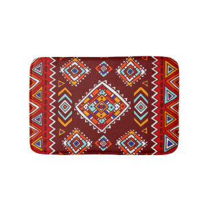 Traditional tribal, ethnic seamless texture. bath mat