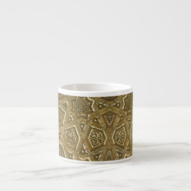 Traditional Turkish Arab Islamic Arabesque Pattern Espresso Cup (Front)