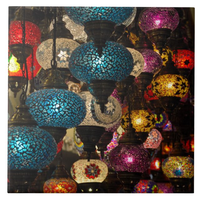 Traditional Turkish lamps Tile (Front)