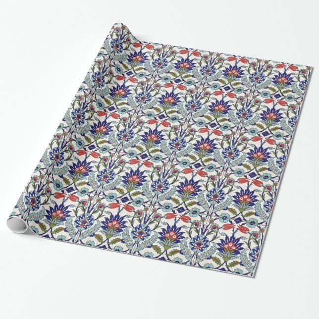 traditional turkish tiles wrapping paper (Unrolled)