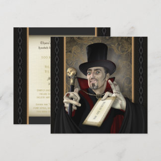 Traditional Vampire Square Party Invitations