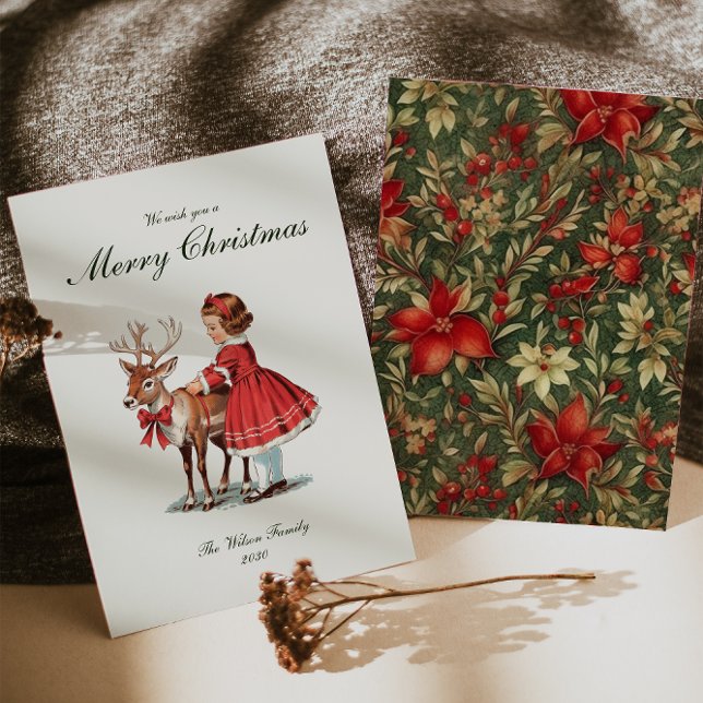 Traditional Vintage Christmas  Holiday Card (Creator Uploaded)