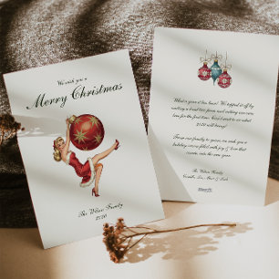 Traditional Vintage Christmas  Holiday Card