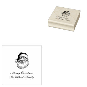Traditional Vintage Christmas Rubber Stamp